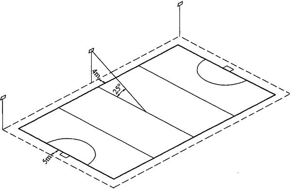 曲棍球灯光照明